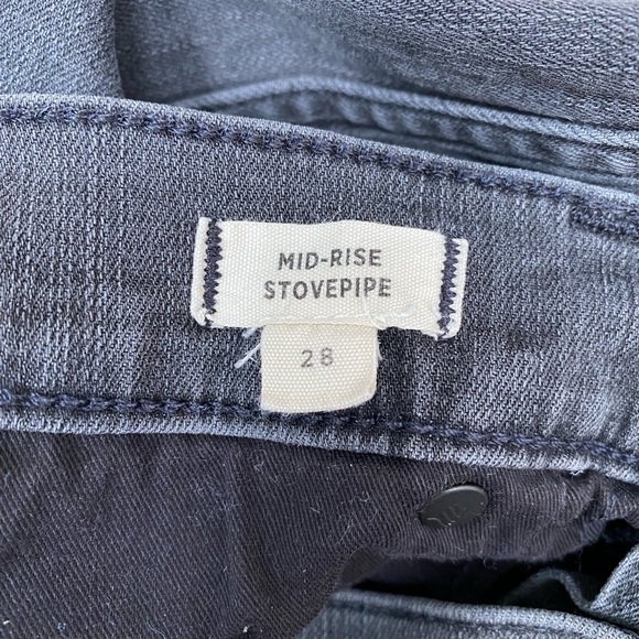 Madewell - Gray Mid-rise Stovepipe Jeans - Picture 7 of 10